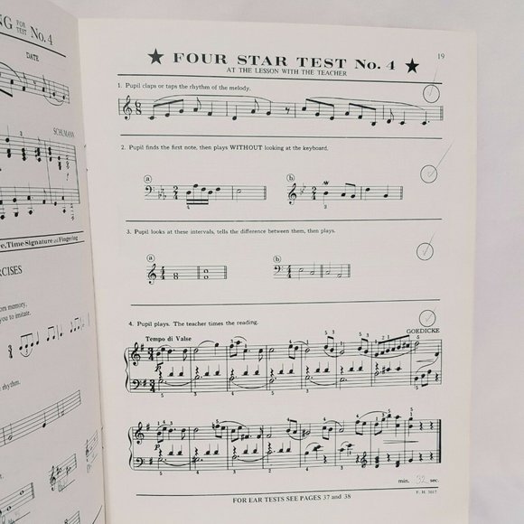 Piano Students Four Star Sight Reading and Ear - Picture 3 of 11